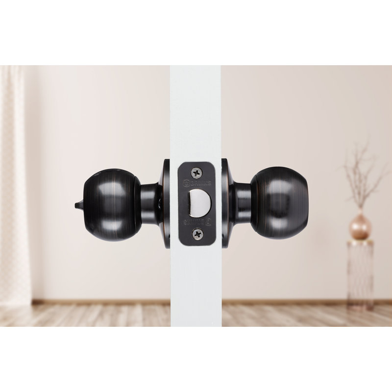 Brinks Raleigh Series Privacy Transitional Ball Knob, Tuscan Bronze