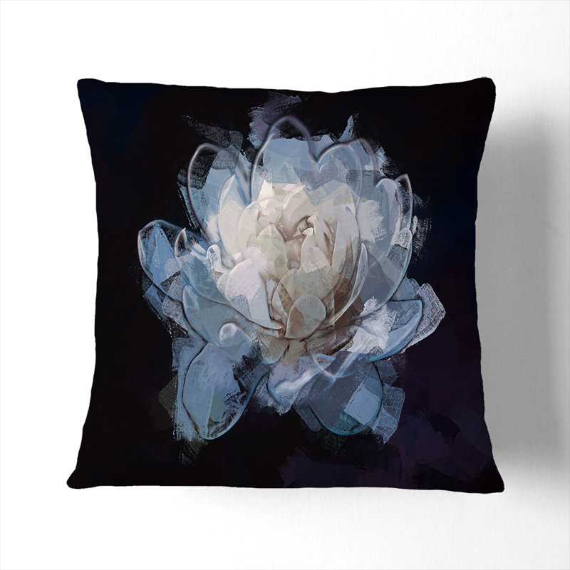 Floral Square Cushion, 40cm H x 40cm W x 15cm D