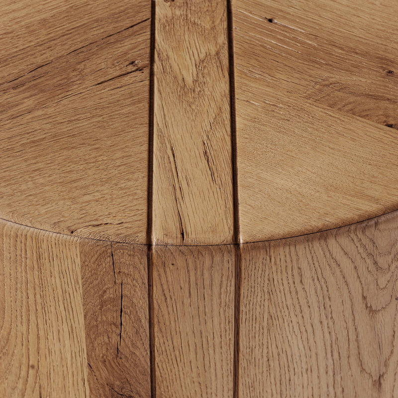 Renan End Table, Reclaimed French Oak