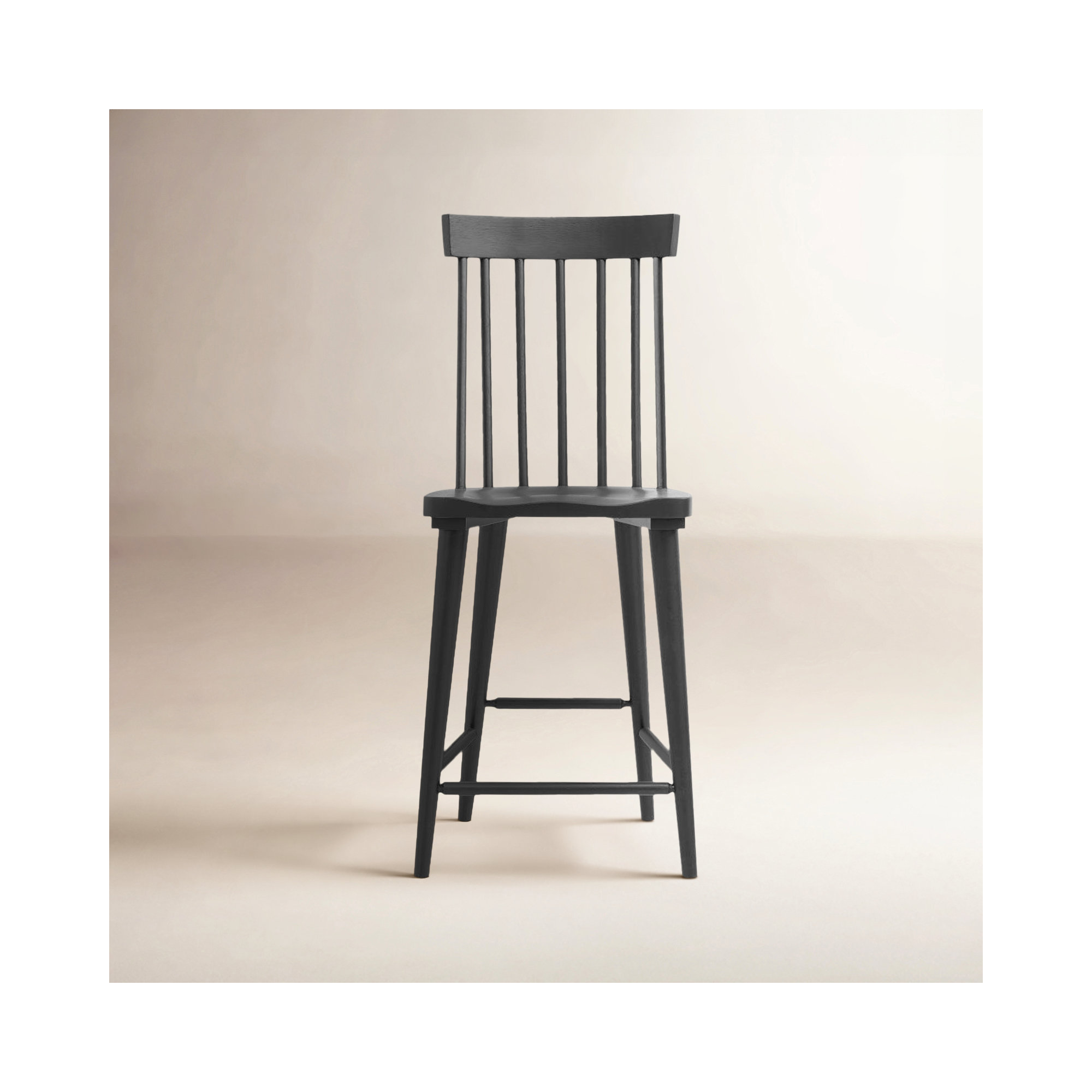 Mya Windsor Counter Stool, Black