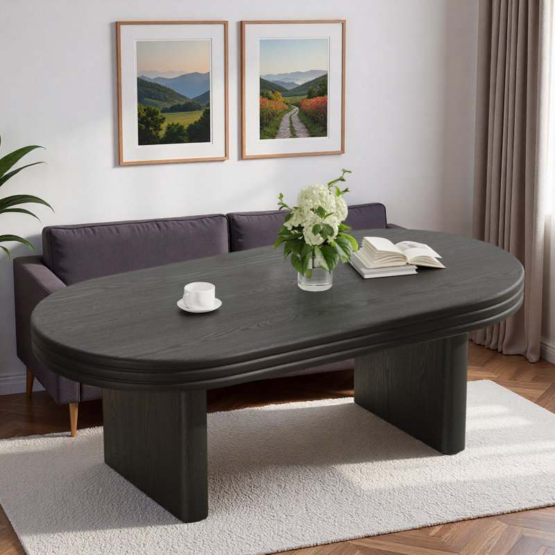 Table basse Mid Century Modern, Noir