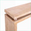 Table basse mince en bois naturel de 52,6 po - Table d'entrée / couloir polyvalente peu encombrante