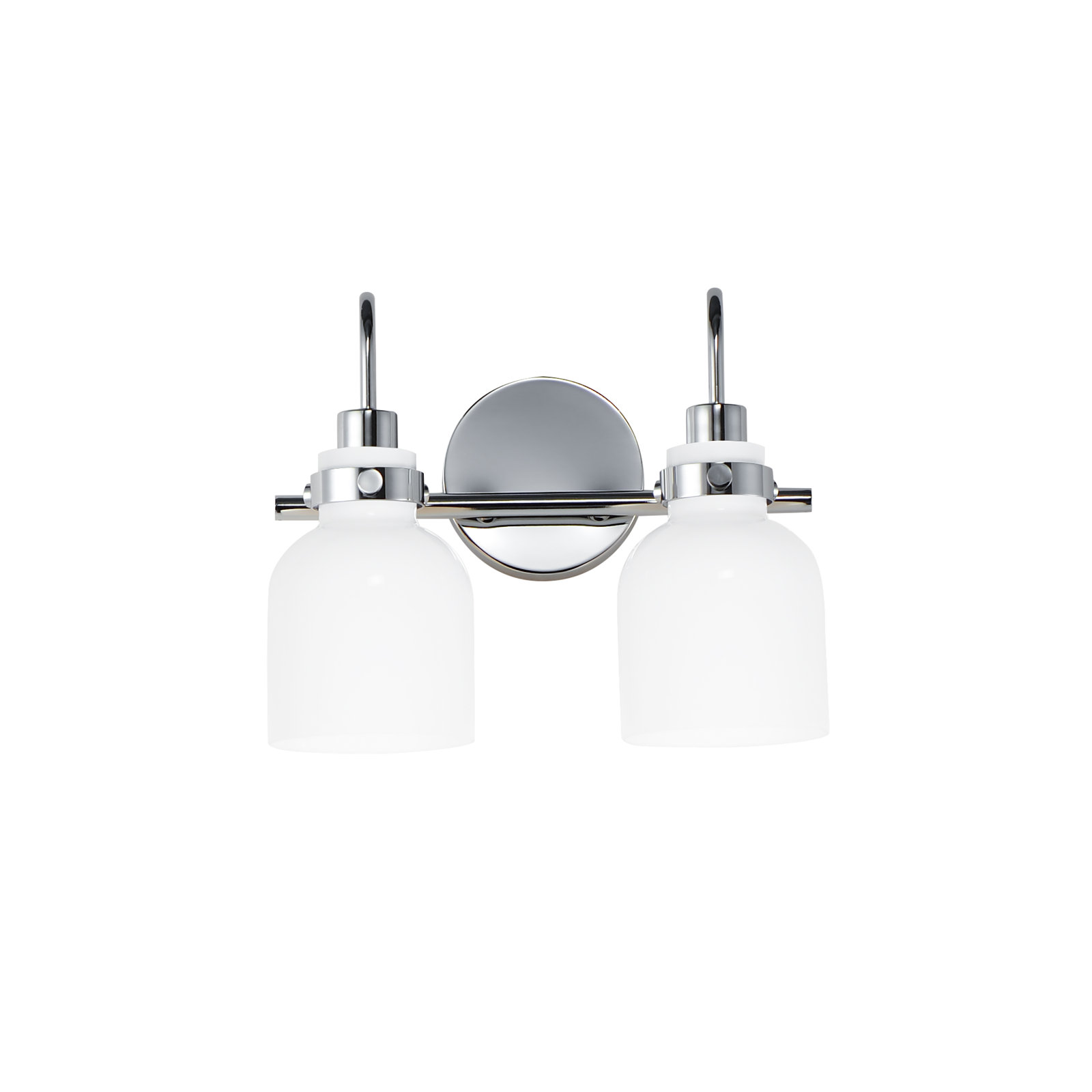 Arold 2 Light Dimmable Vanity Light, Polished Chrome