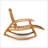 Durable Acacia Wood Rocking Chair With Retractable Footrest For Outdoor Relaxation And Comfort-294846692