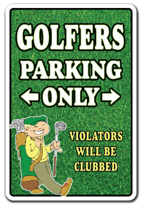 Autocollants de golf pour golfeurs seulement