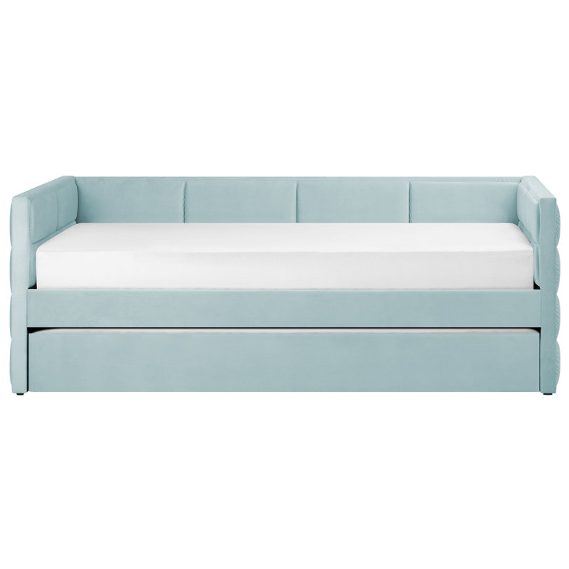 Anilu Upholstered Daybed with Trundle, Green