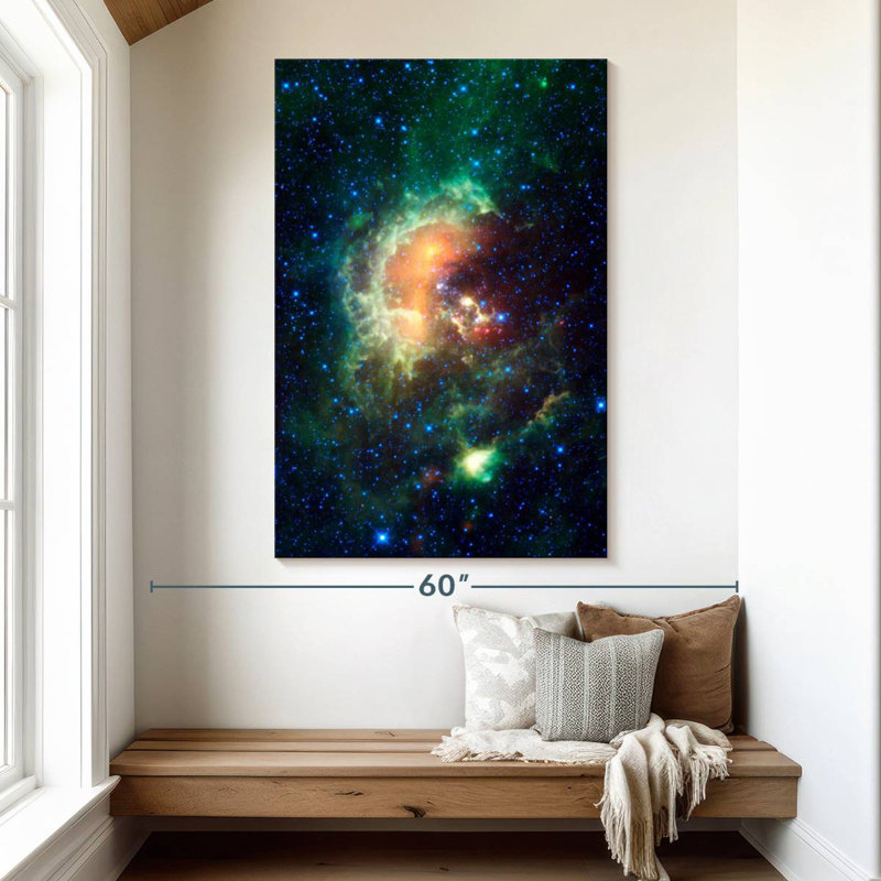 Oberle Sparkling Tadpole Nebula, 51" H x 34" W