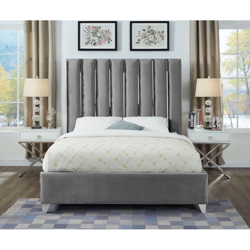 Orren Ellis Dietrich Tufted Upholstered Platform Bed & Reviews | Wayfair