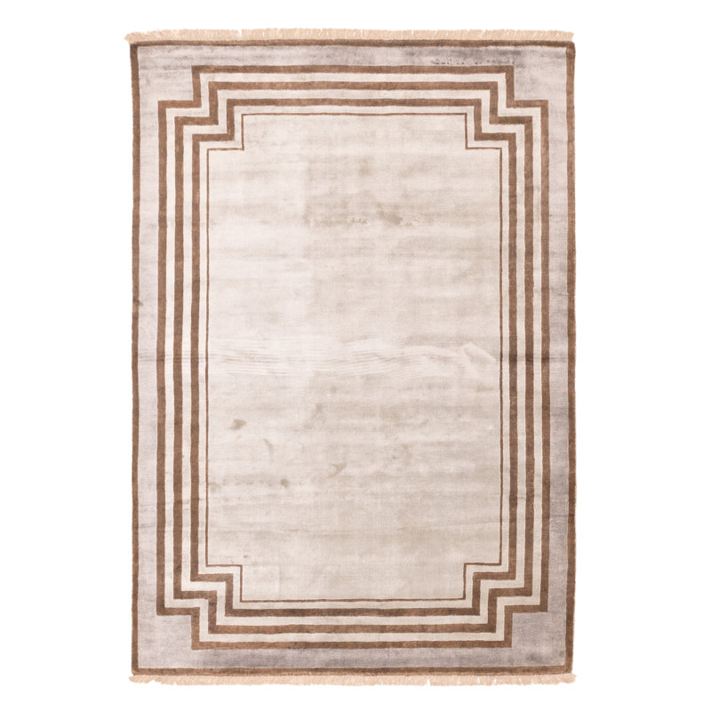 Tapis gris Kashkuli Gabbeh 5 pi 4 po x 7 pi 7 po