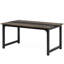 Grand bureau d'ordinateur 63 "moderne pour bureau à domicile - Table d'écriture robuste avec structure en acier (sans la chaise)-2064450235