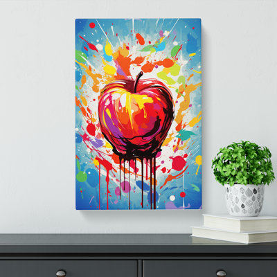 Apple Abstract - Wrapped Canvas