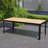 Brix 7-Piece Outdoor Patio FSC Solid Teak Wood, Rope and Aluminum Dining Set