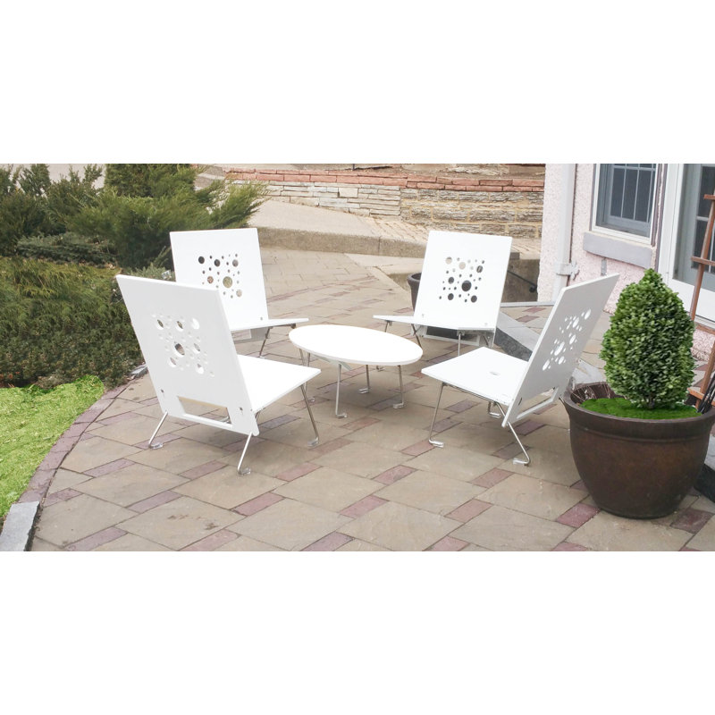 Killingsworth Outdoor Lounge Chair, White
