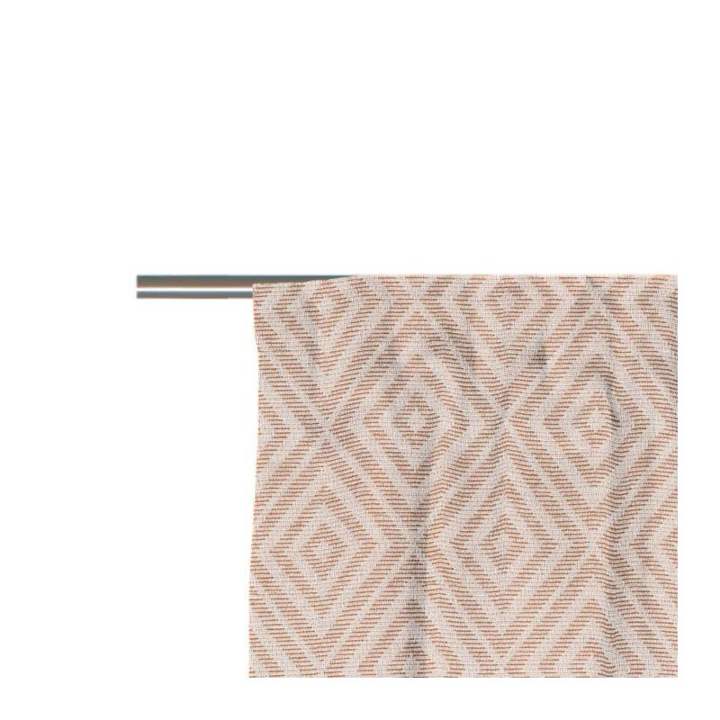 Abha Room Darkening Curtains Single Panel, Terra, 225cm H x 132cm W