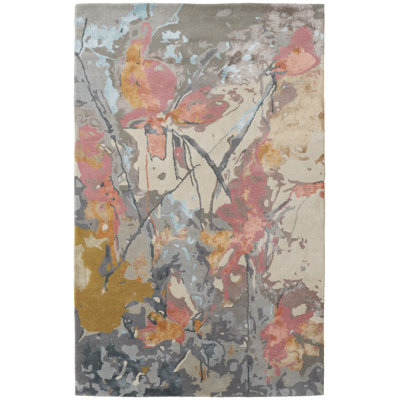 Dafney Floral Area Rug in Blue
