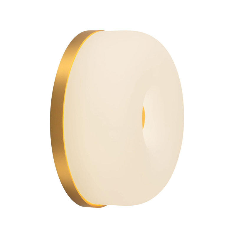 Jada 5-in Gold dimmable LED Wall Sconce, Brushed Gold