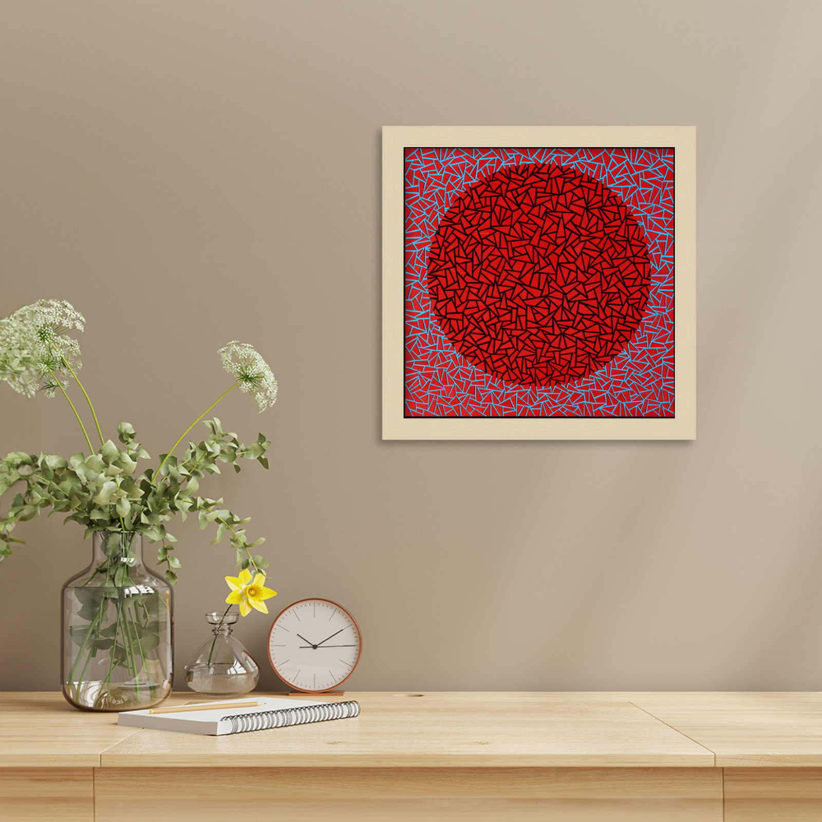 Gods Navel by Alex Dunn, Brown, 13" H x 13" W x 1" D