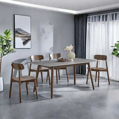 Nordic high-end simple dining table set