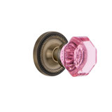 Rope Rosette with Waldorf Pink Door Knob