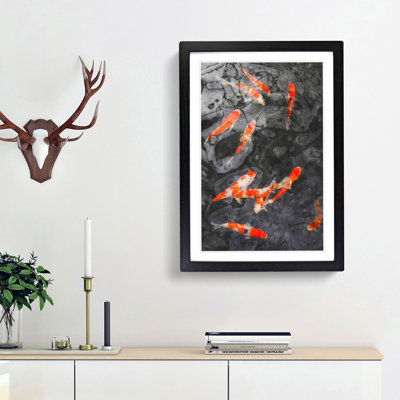 Carp and Koi Fish - Picture Frame Painting Print on MDF