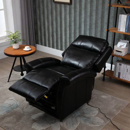 Red Barrel Studio® Kanov Vegan Leather Lift Assist Power Recliner ...