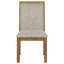 Chaise d'appoint rembourrée (ensemble de 2)