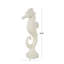 Sculpture Cole and Grey Polystone Sea Horse avec détails chatoyants