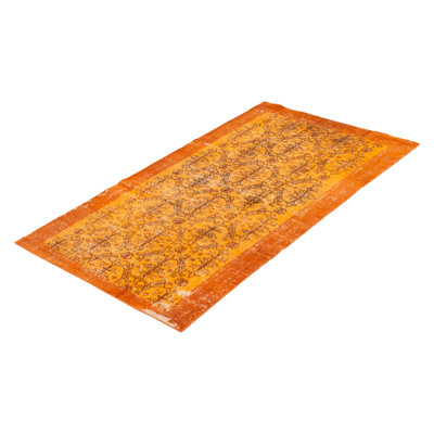 Tapis orange à transition de couleur 3 pi 8 po x 6 pi 7 po