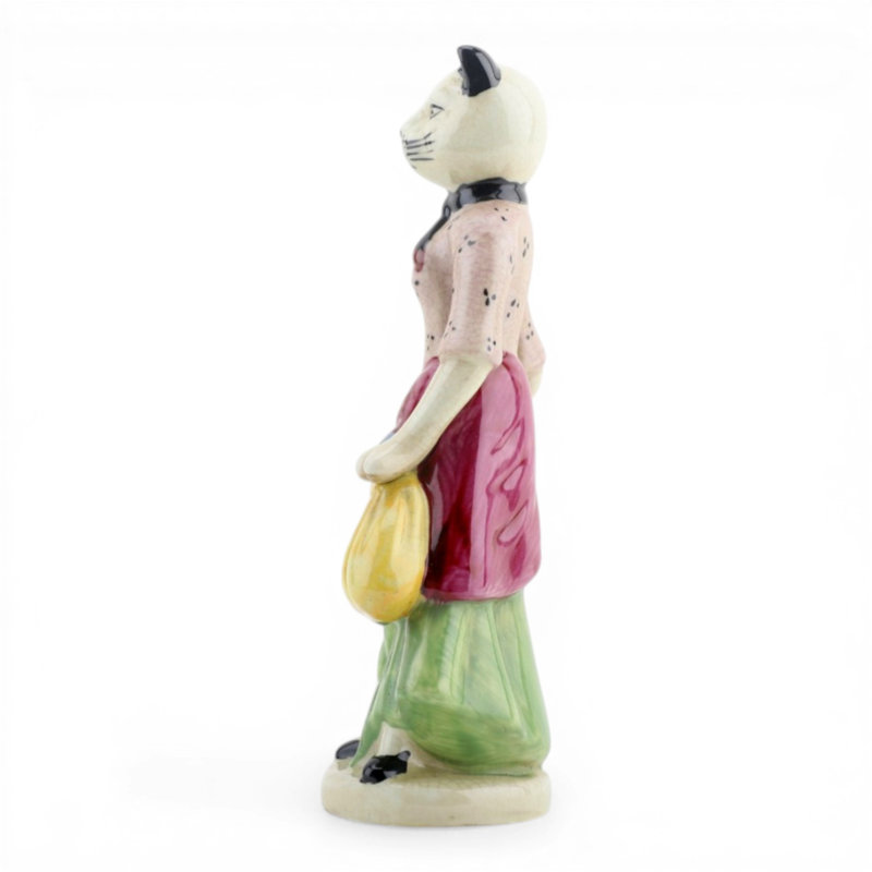 Antique Style Cat Lady Figurine