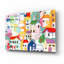 «Vibrant Village» par Linda Woods, art mural en verre acrylique-477494011