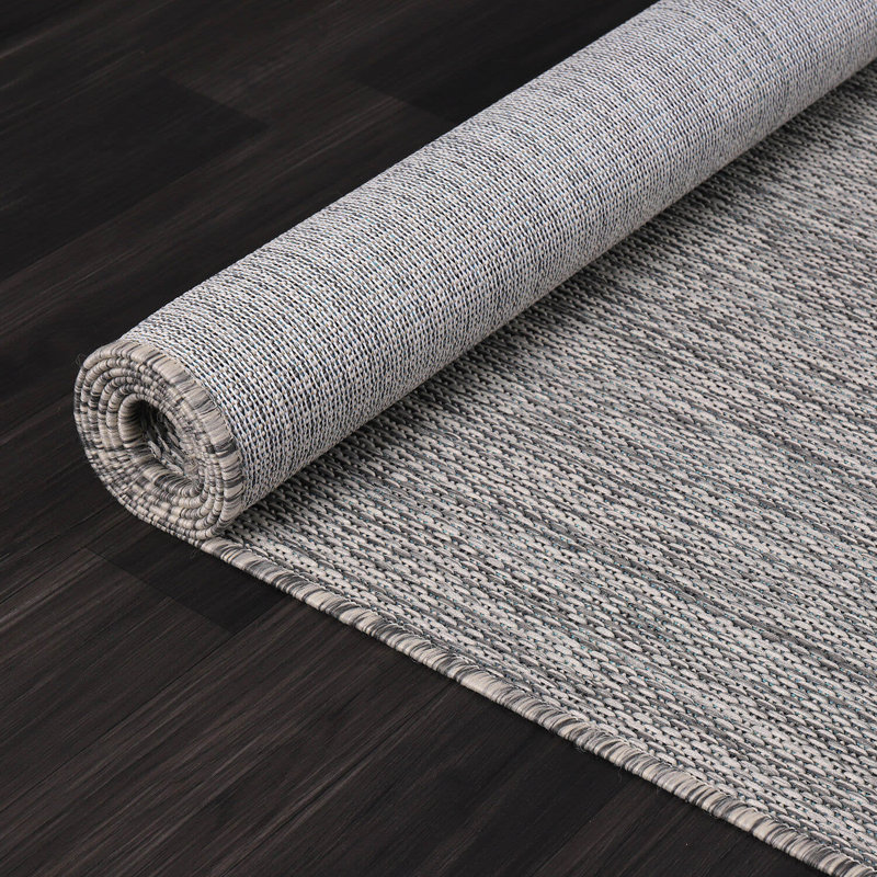 Gray Indoor/Outdoor Rug, Rectangle 9' x 12'
