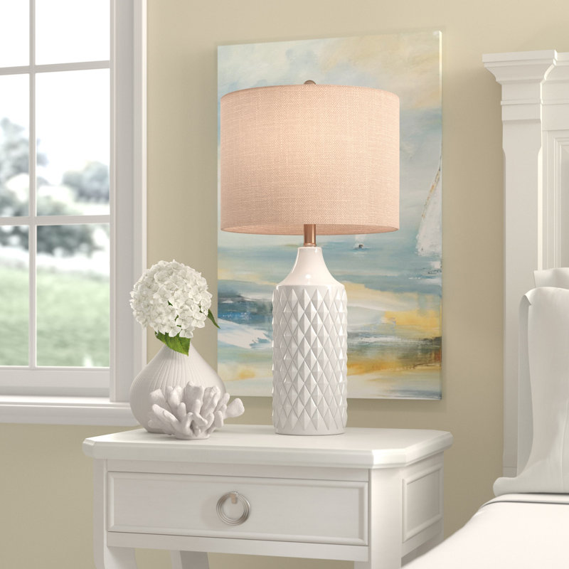 Lampe de table 26,5 po Josler, Blanc