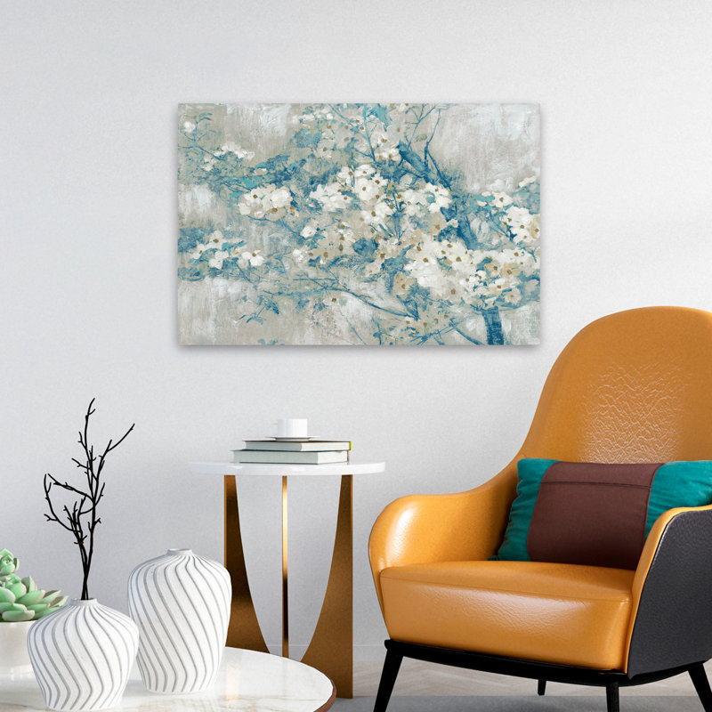 Plantes, fleurs, paysage, nature, abstrait, art floral de cornouiller, H 16 po x l 24 po