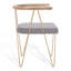 Chaise avec accoudoirs en coton Krissy