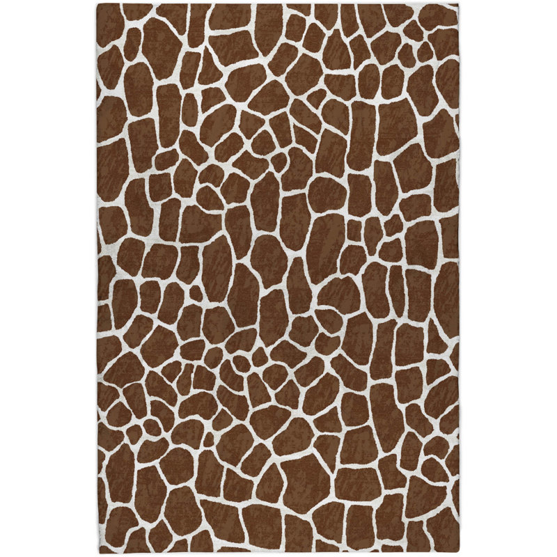 Tapis à poils longs lavable de qualité supérieure, Café, 3 pi x 5 pi
