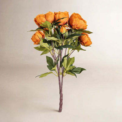 23" Artificial Peony Spray