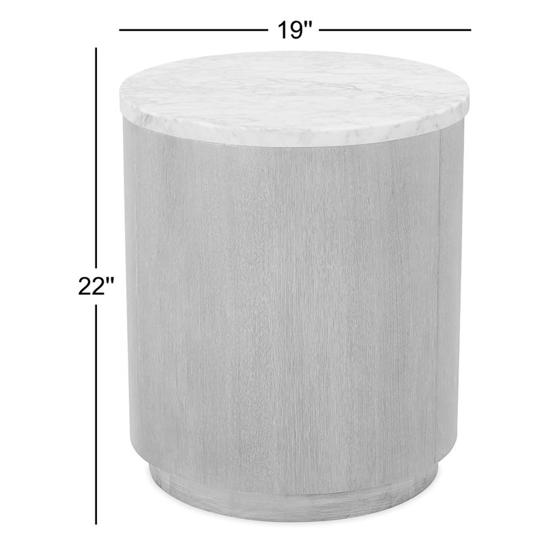 Delray Round End Table