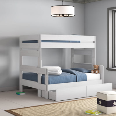 Decimus Twin Over Full 2 Drawer Solid Wood Bunk Bed