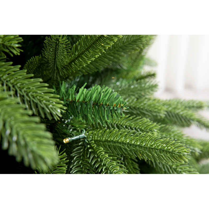 Sapin de Noël artificiel Evergreen Valley Fraser Green avec 480 lumières blanc chaud, Hauteur 7 pi