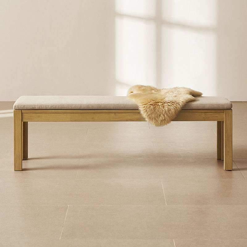 Logan Dining Bench, 18.1" H x 63.7" W x 15.9" D
