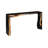 Waterfall Framed Console Table, Natural/Black, Iron