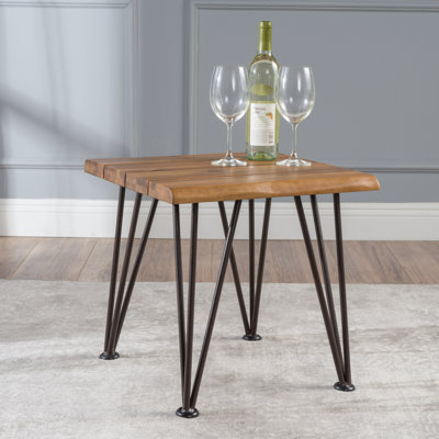 Table de bout en bois d’extérieur Yunel