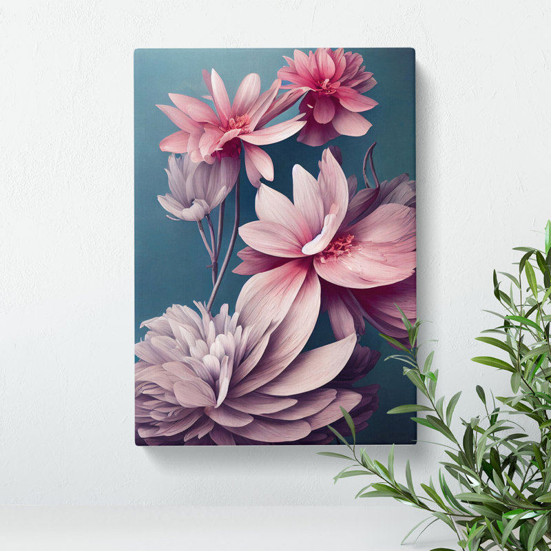 Luminous Flowers - Wrapped Canvas, 76cm H x 50cm W x 3cm D