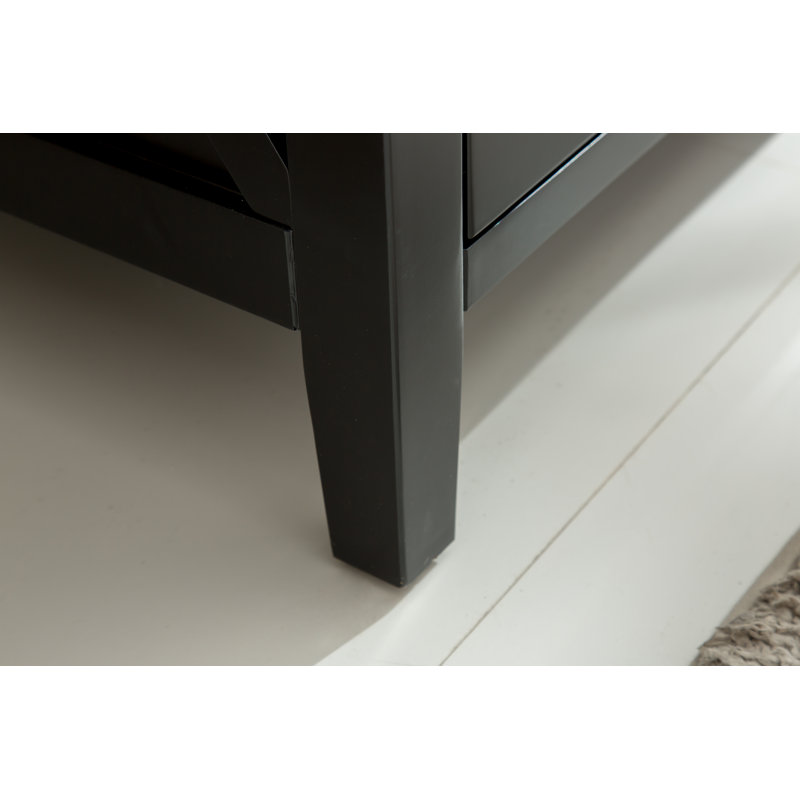 Base de meuble-lavabo simple 35,06 po seulement en gris, Espresso