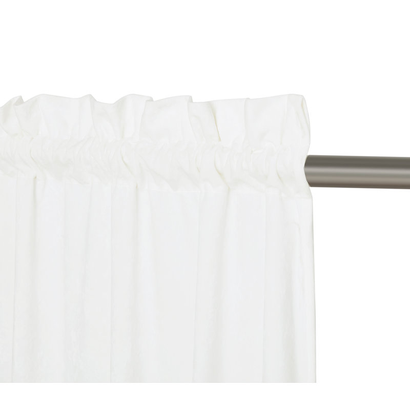 Cream White Velvet Room-Darkening Window Panels, 100 x 72