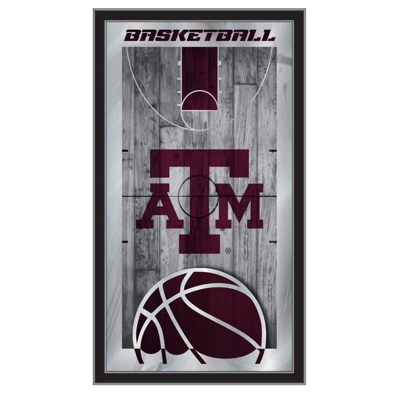 « basket mirror », impression encadrée NCAA, Texas A&M