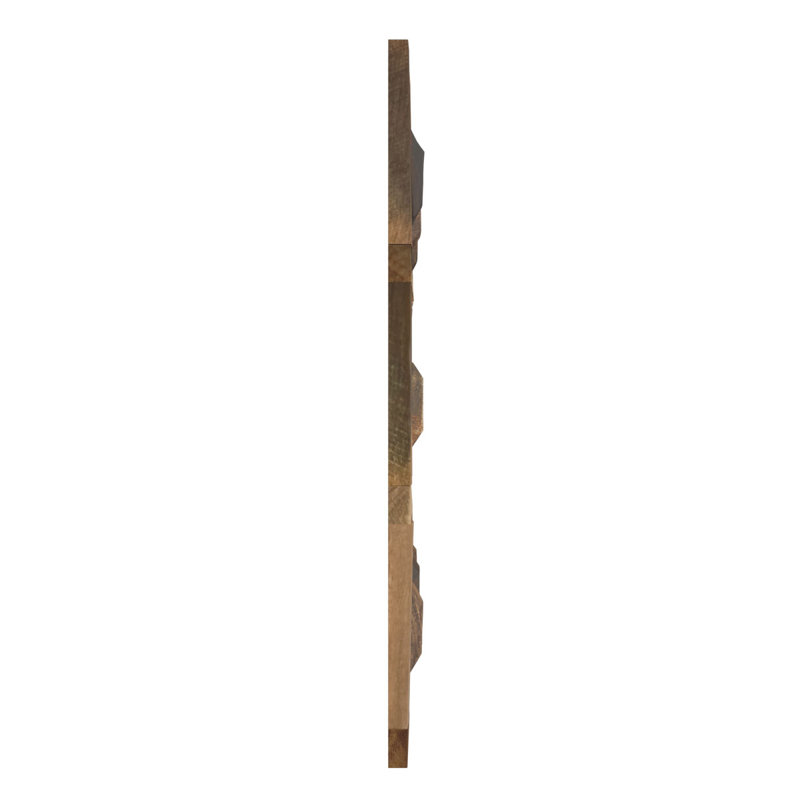 Carreau de mosaïque mural en bois vieux bateau l 11 7/8 po x H 11 7/8 po x P 1/2 po