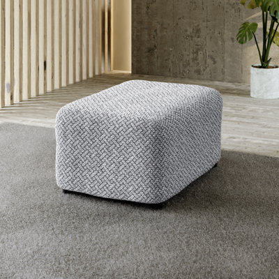 Stretchy Slipcover for Ottoman - Durable & Stylish - Printed Collection