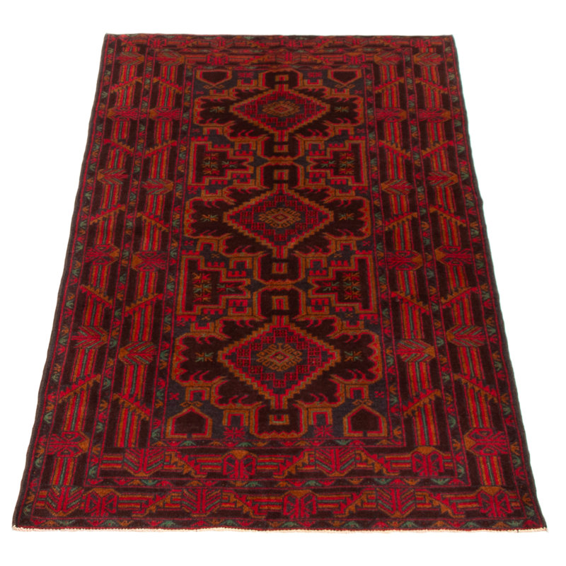 Tapis brun foncé en laine de conception unique 3 pi 5 po x 6 pi 7 po années 1990