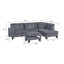 Ensemble modulaire 3 pièces avec repose-pieds-218259622